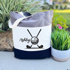 Personalized Golf Tote Bag, Golfer Gift Bag, Golf Lovers Gift, Golf Instructor Gifts, Gifts for Golfers, Golf Clubs Bag, Golf Sport Bags