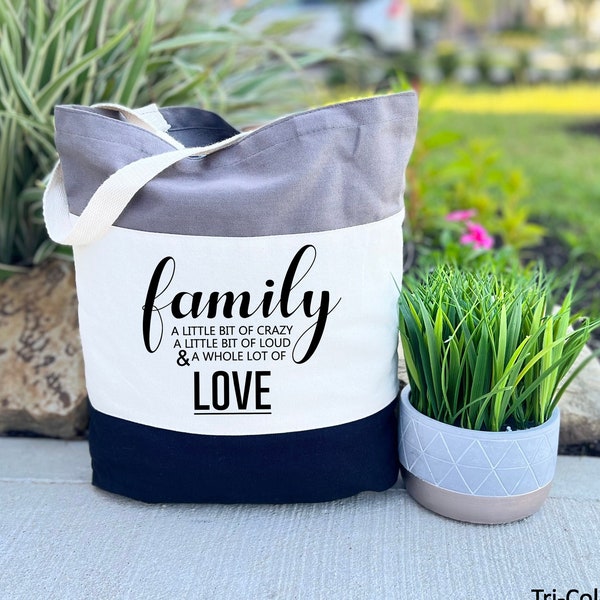 Family Tote Bag, Family Love Bag, Family Christmas Gift, Emotional Family Gift, Gift for Family, Gift for Mom, Funny Family Gift, Trendy Bag