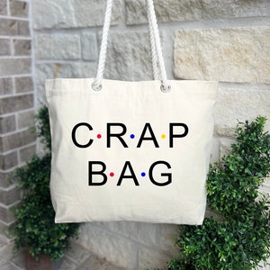 Crap Gift Bag, Funny Crap Bag, Work Gift Bag, Library Gift Bag, Birthday Gift Bag, Funny Holiday Bag, Friends Them Gift Bag, Shoulder Bag