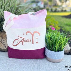 Aries Tote Bag, Gift for Aries, Aries Zodiac Tote, Aries Astrology Gift, Zodiac Gifts, Aries Birthday Gift, Horoscope Gifts, Valentines Gift