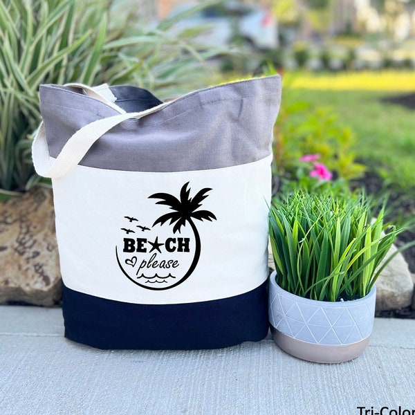 Beach Please Tote Bag, Bride Beach Bag, Gifts for Women, Girls Weekend Tote, Custom Beach Tote Bag, Vacation Mode Gift, Valentines Gift