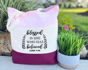 Christian Gifts, Bible Tote Bag, Christian Tote Bag, Religious Gifts, Gift for Women, Inspirational Gift, Christmas Gift, Bible Study Gift