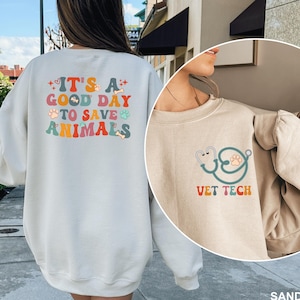 Custom Vet Tech Sweatshirt, Vet Gifts, Gift for Vet Tech, Veterinarian Hoodie, Vet Tech Gift Sweatshirt, Vet Hoodie