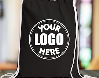 Custom Drawstring Backpack, Personalized Logo Totes, Custom Your Logo Here Tote Bag, Custom Tote Bag, Logo Bag, Custom Design Tote
