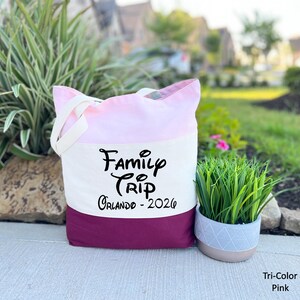 Custom Family Trip Bag, Family Vacation Bag, 2026 Family Trip Bag, Adventure Bag, Camping Gift, Beach Gift, Traveler Bag, Family Trip Gift Bild 2