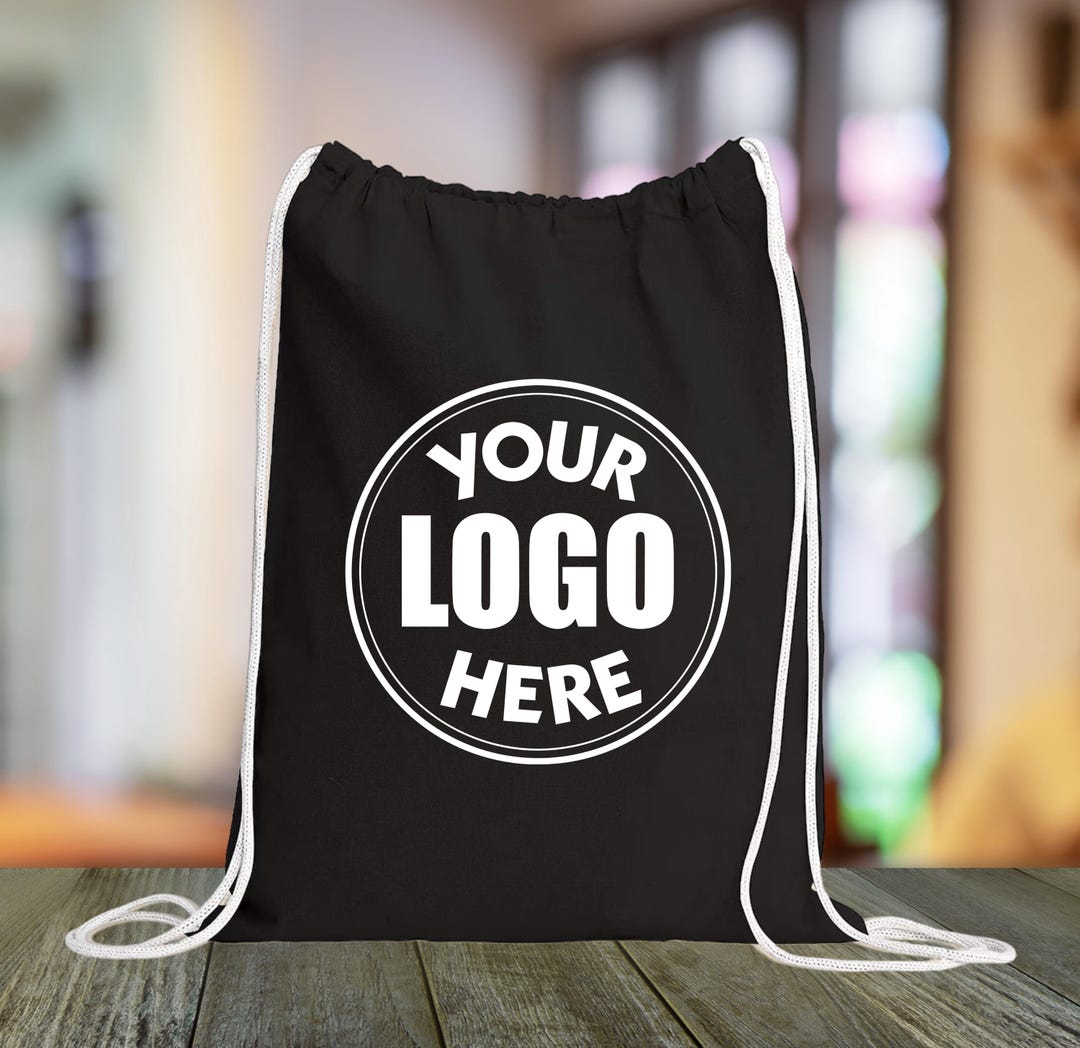 Custom Drawstring Backpack, Personalized Logo Totes, Custom Your Logo ...