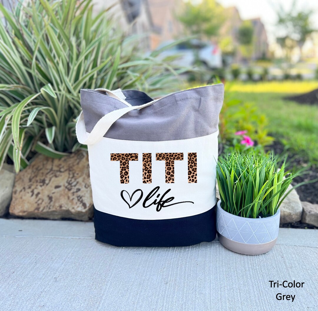 バッグ titi TITI Life Tote Bag, Leopard Titi Tote Bag, Cute Titi Gift, Mothers