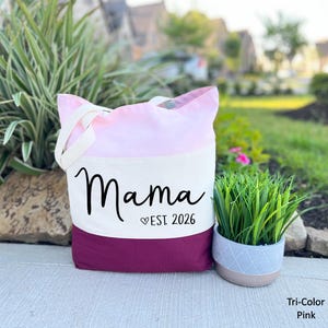 Mama Tote Bag, Birthday Gift for Mama, Custom Mama Bag, New Mom Gift, First Mothers Day Gift, Trendy Mama Bag, Personalized Gift, Cool Mom image 5