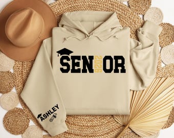 Custom Name Senior Sweatshirt, Class of 2026 Gift Hoodie, College Senior Shirt, 2026 High School Graduate Shirt, 2026 Graduate Gift Hoodie