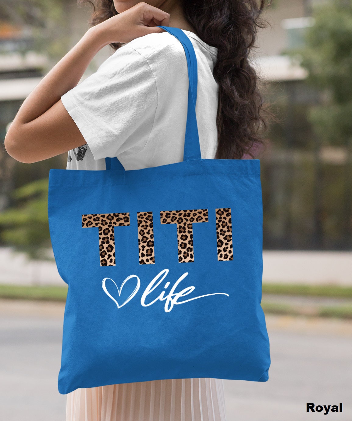 TITI Life Tote Bag, Leopard Titi Tote Bag, Cute Titi Gift, Mothers