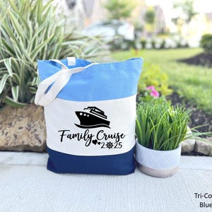 Personalized Cruise Tote Bag, Family Cruise Tote Bag, Cruise Tote 2025, Cruise Gift, Gifts for Family, Cruise Vacation Bag, Girls Trip Totes
