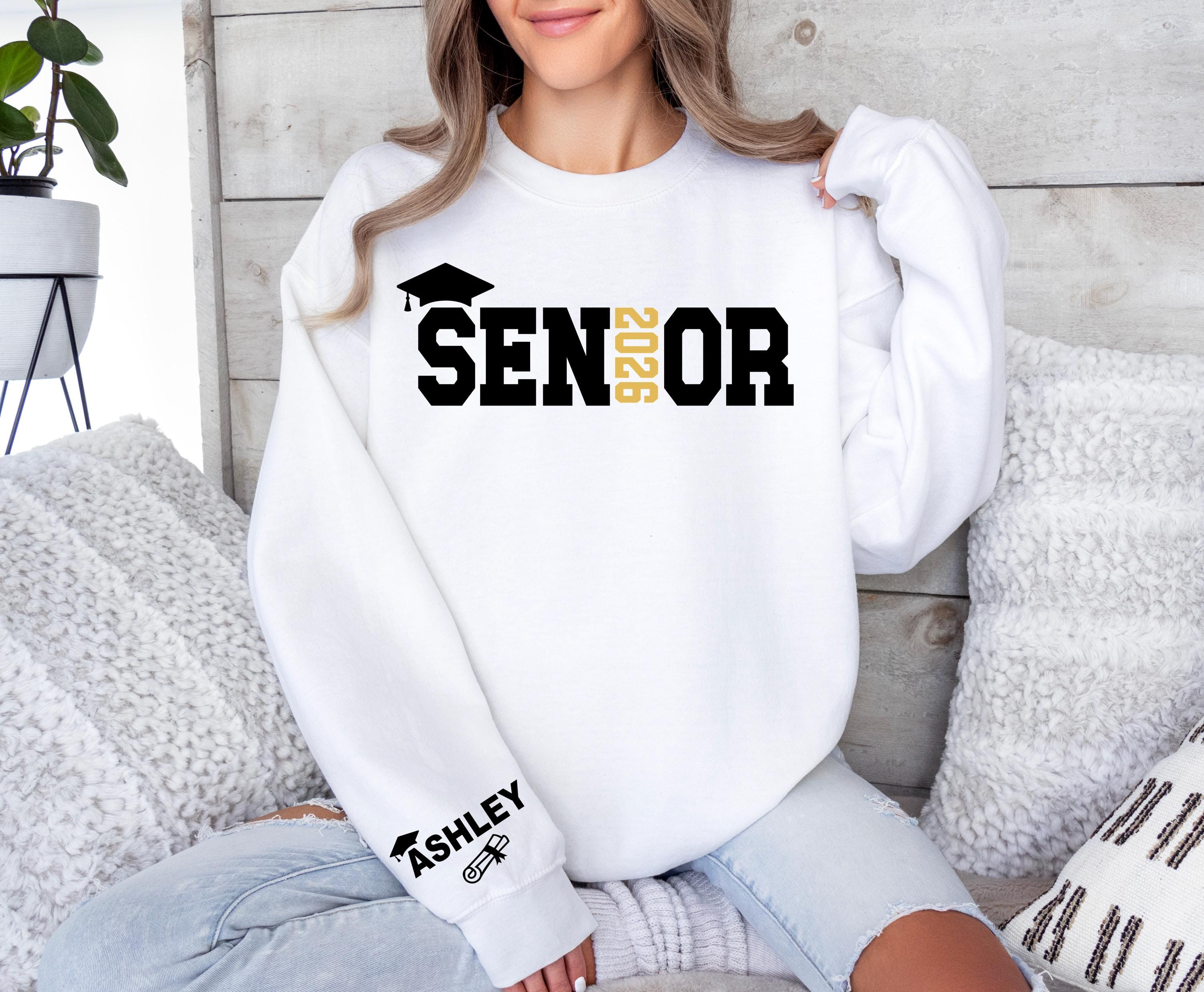 Graduate Merch Custom Name Senior Sweatshirt, Class of 2026 Gift Hoodie, College ...