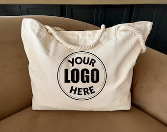 Custom Logo Tote, Custom Text Tote Bag, Customized Tote Bag, Custom Logo Tote Bag, Birthday Gift, Customize Your Own Bag with Text