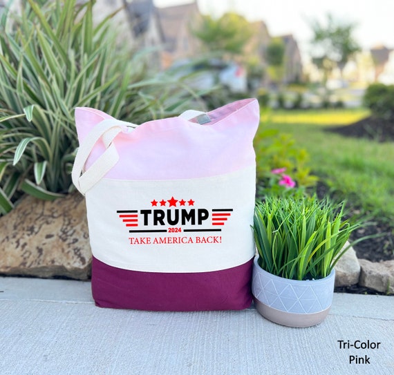 TRUMP ALL RHINESTONE TOTE BAG ELECTION PRESIDENT 2024