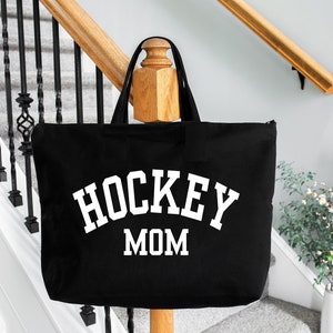 Hockey Bag, Hockey Mom Gift Bag, Mother Day Bags, Hockey Gifts Bag for Mom, Hockey Mama Gift Bag, Hockey Lover Gift Bag, Sports Mom Gift Bag image 1