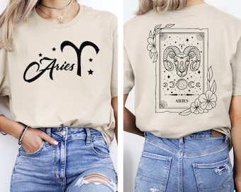 Aries Shirt, Aries Birthday Gift Tee, Aries Birth Sign Shirt, Aries Sign Bday Gift, Aries Shirts for Women, Horoscope Shirt, Astrology Tee
