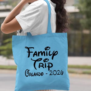 Custom Family Trip Bag, Family Vacation Bag, 2026 Family Trip Bag, Adventure Bag, Camping Gift, Beach Gift, Traveler Bag, Family Trip Gift Bild 7
