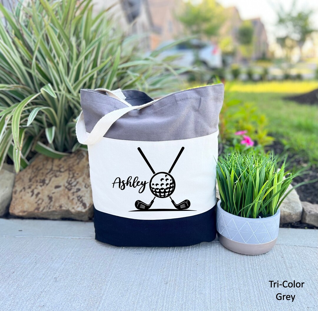Personalized Golf Tote Bag, Golfer Gift Bag, Golf Lovers Gift, Golf Instructor Gifts, Gifts for
