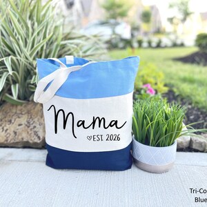 Mama Tote Bag, Birthday Gift for Mama, Custom Mama Bag, New Mom Gift, First Mothers Day Gift, Trendy Mama Bag, Personalized Gift, Cool Mom image 6