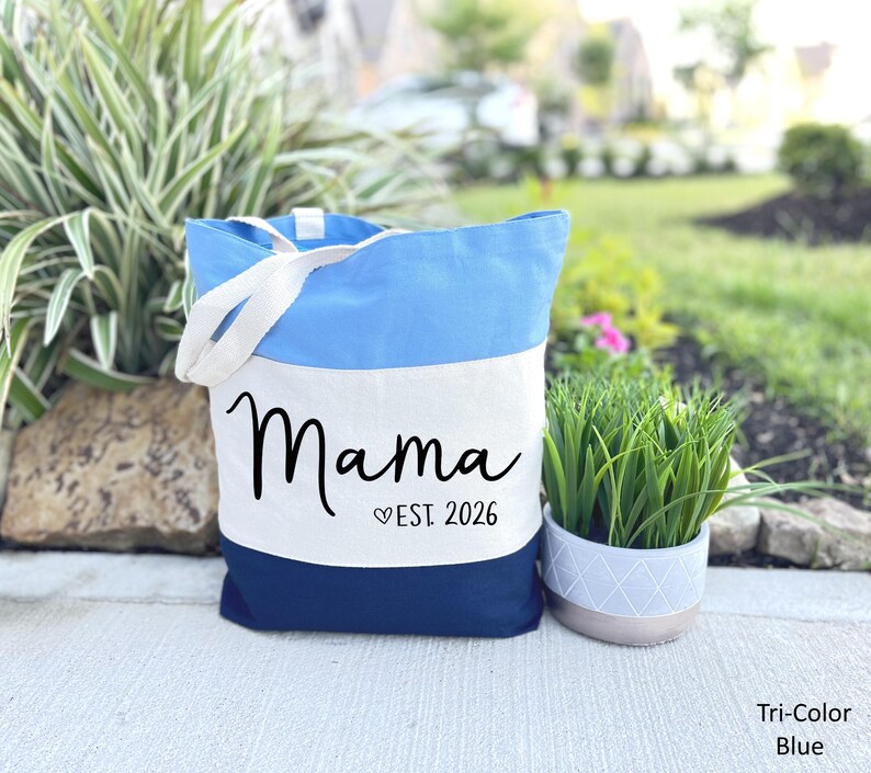 Mama Tote Bag, Birthday Gift for Mama, Custom Mama Bag, New Mom Gift, First Mothers Day Gift, Trendy Mama Bag, Personalized Gift, Cool Mom image 6