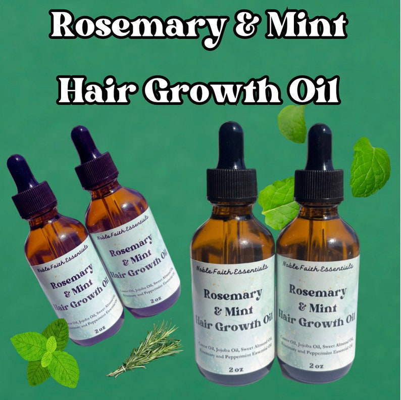 Rosemary & Mint Hair Growth Oil Natural Serum for Healthy Hair Rosemary