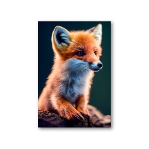 Baby Fox | Digital Print | Wall Art | Fine Art Print | Downloadable Prints