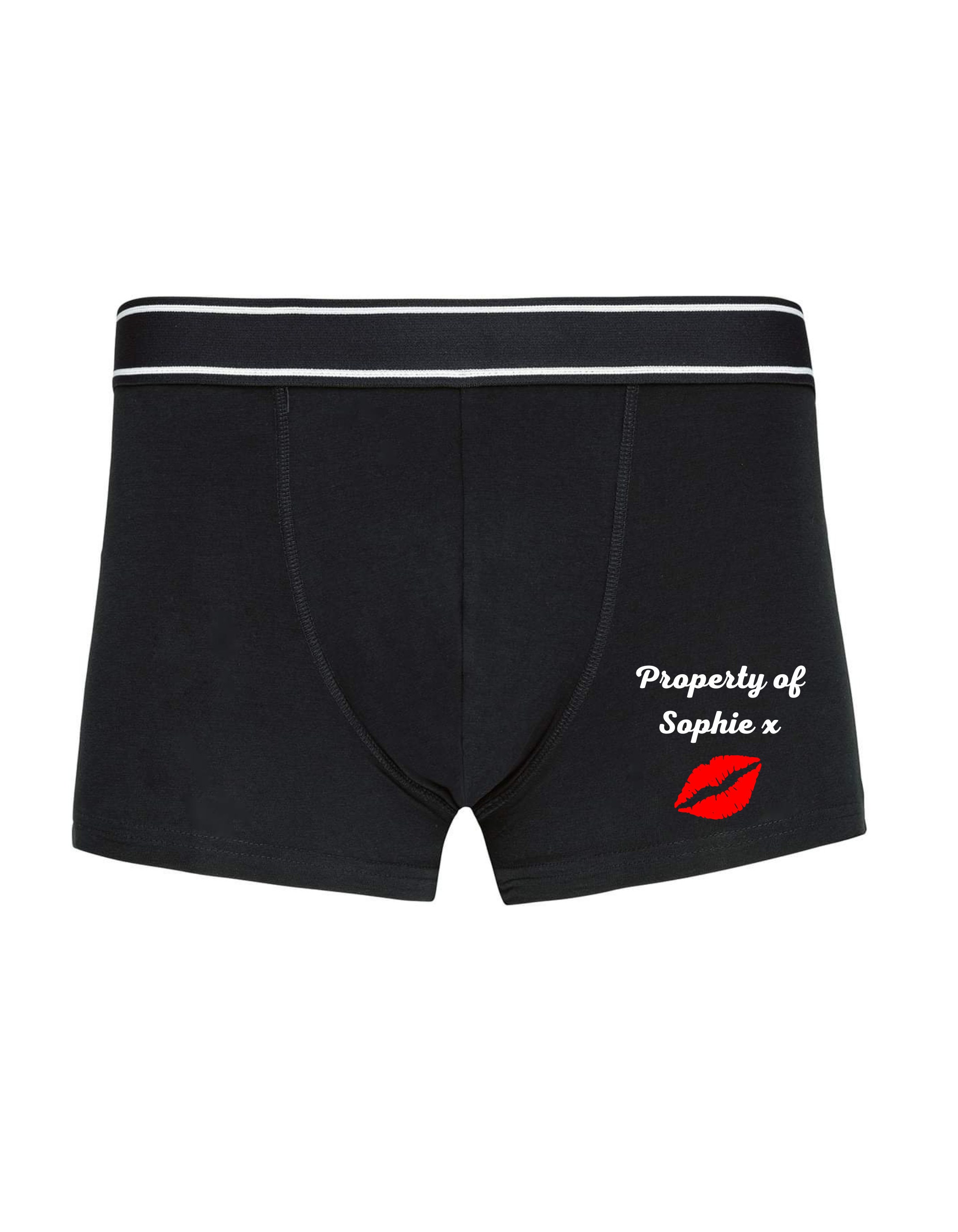 Personalised Boxer Shorts Valentines Day Gift, Christmas Gift ...