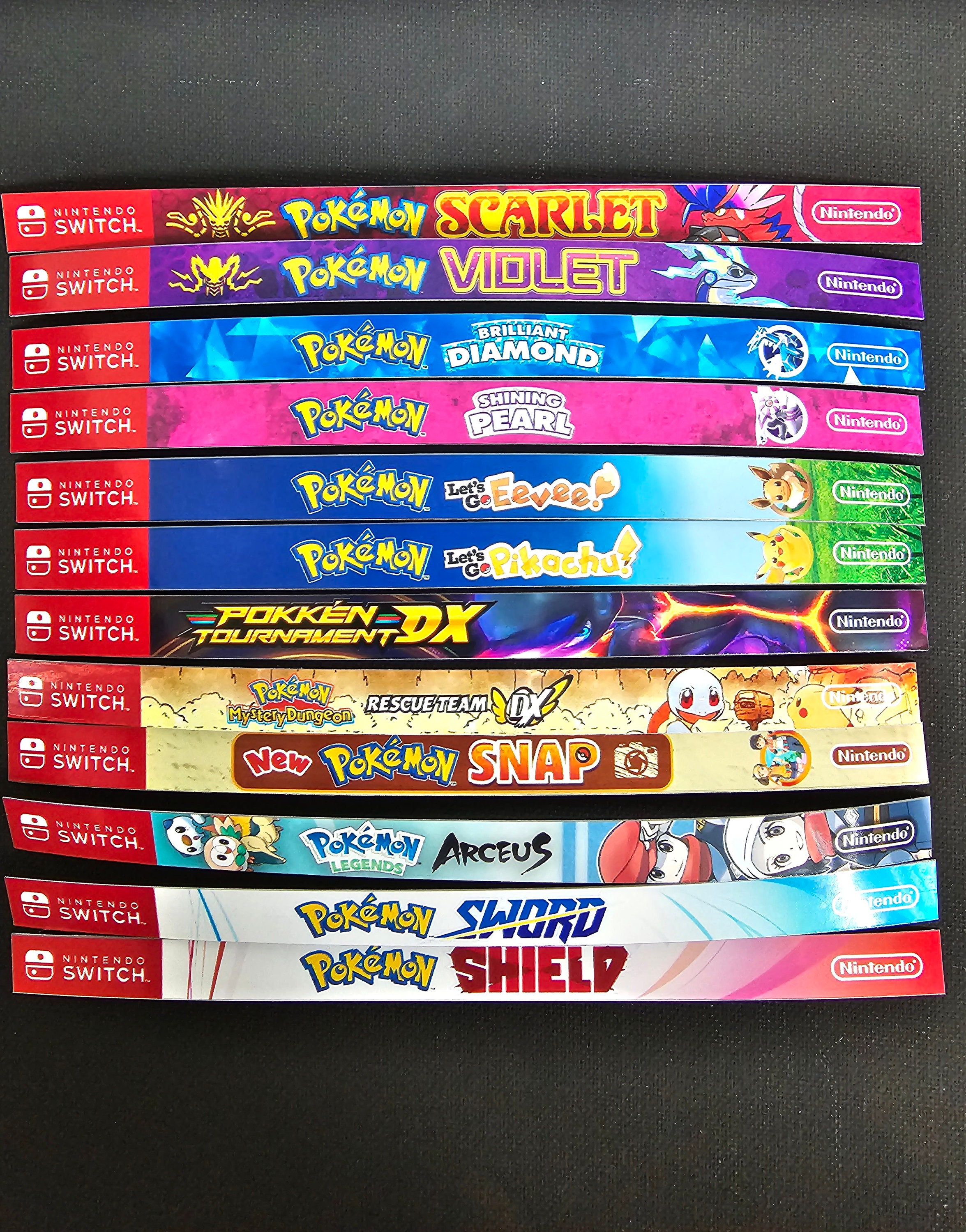 Pokémon Complete Game Spine Set for All Nintendo Switch