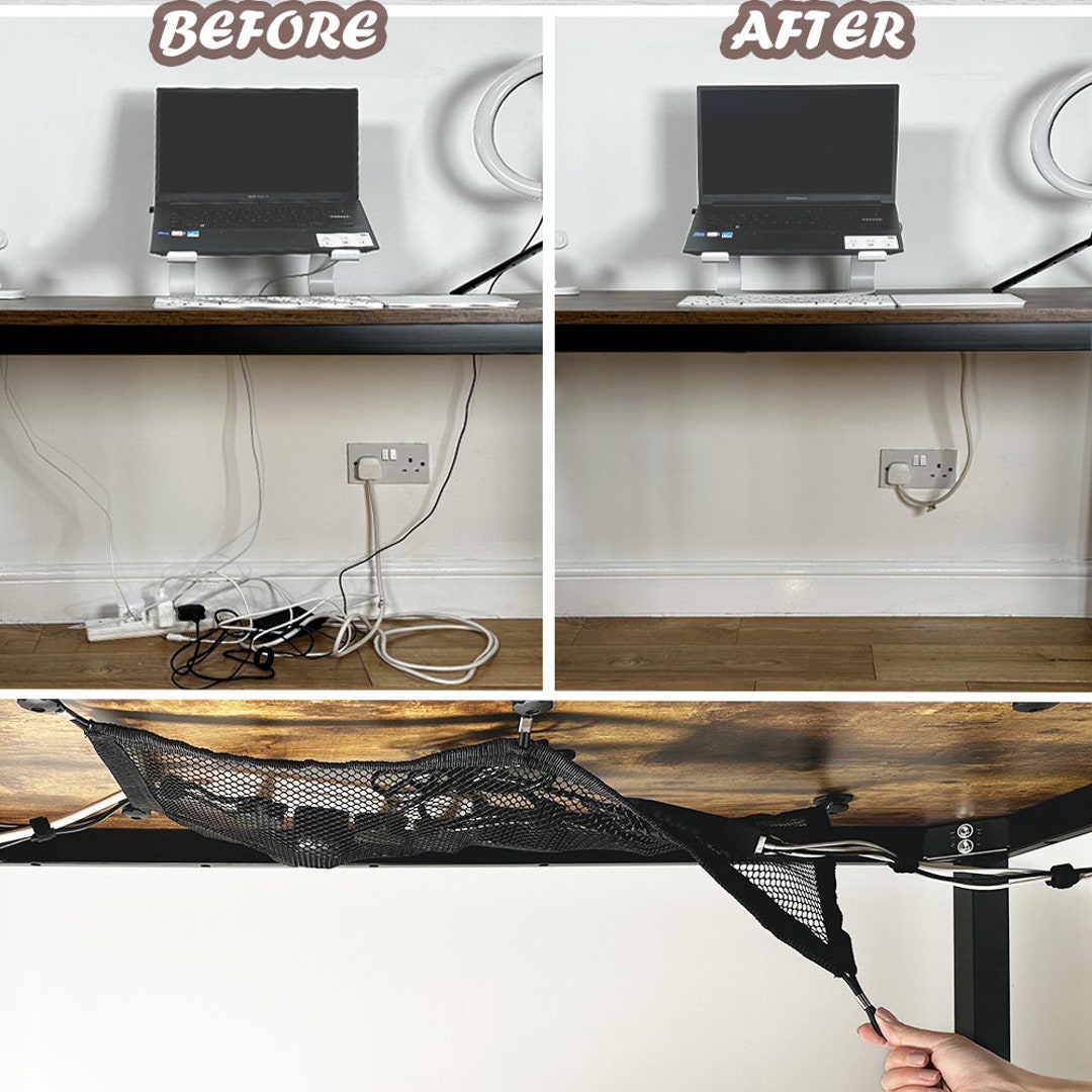 Under Desk Cable Management Tray DIY 