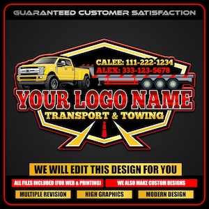 Trucking Company Logo, Moving Truck, Hotshot Logo, Semi Truck Logo, Transportation Logo, Logistics Logo, Truck Driver Logo