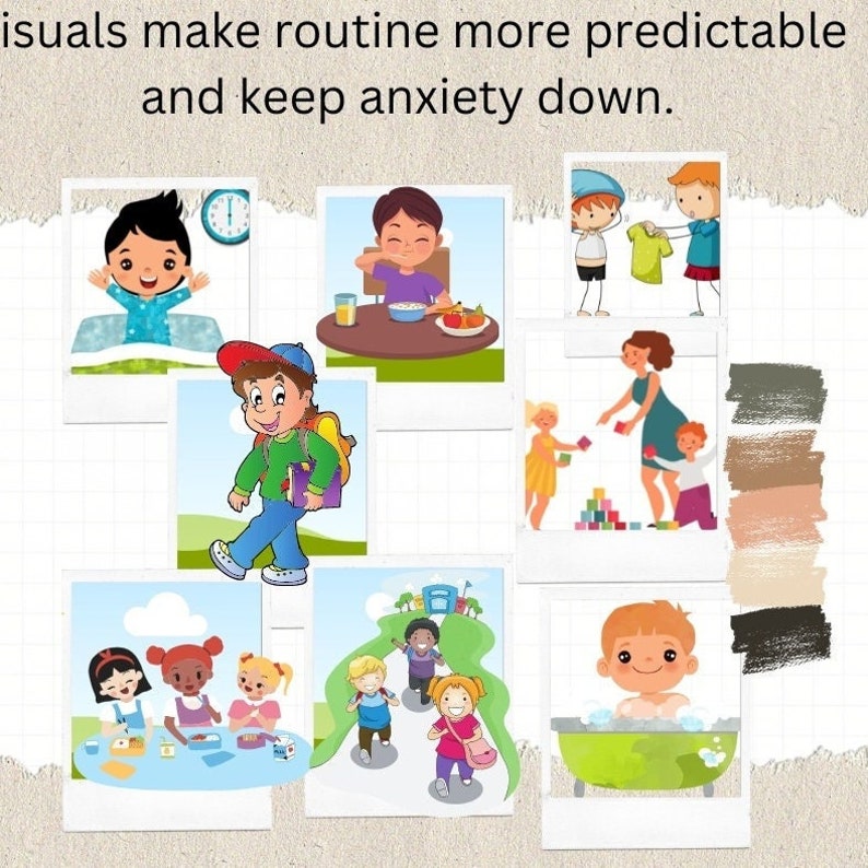 Keeping In Predictable Routine Visuals - Etsy