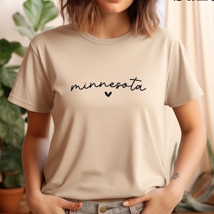 Camiseta de viaje de Minnesota: Camiseta del orgullo estatal