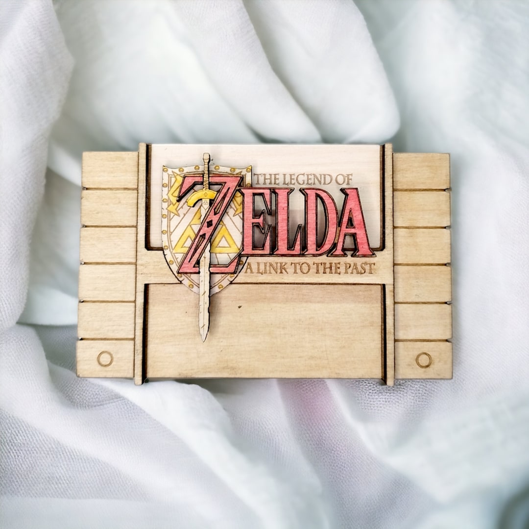 The Legend of Zelda Wooden Cartridge A Link to the Past Etsy