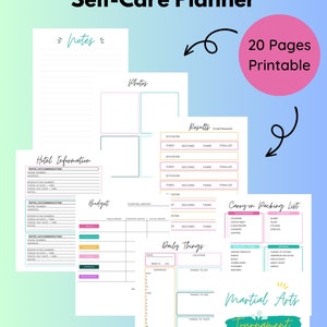 Martial Arts Tournament Planner Karate Planner Taekwondo - Etsy