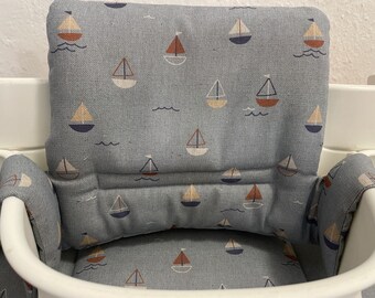 Segelboot Hellblau Sitzkissen Set TrippTrapp Babyset Sitzpolster