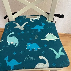 Zitkussen voor Ikea kinderstoel Ingolf Dinosaur benzine afbeelding 1