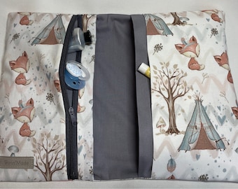 Diaper bag diaper bag forest animals gray fox