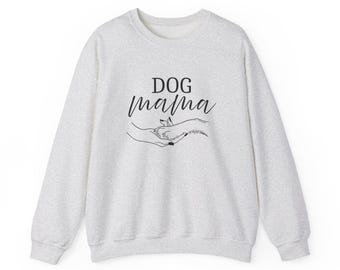 Dog Mama Sweatshirt, Cotton K9 Lover Crewneck
