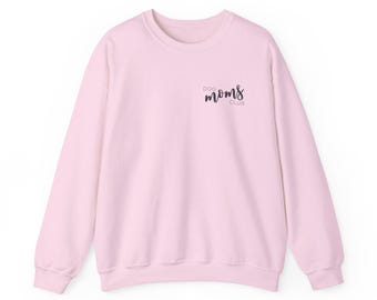 Dog Moms Club Sweatshirt, Comfortable Cotton Crewneck