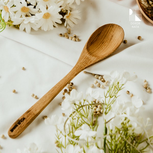Felys Engraved Wooden Spoon, Cooking Spoon, Handmade Serving Spoon, Vintage Spoon, Teak Wood, Bali Wood Spoon, Bali Craft, Eating Utensil