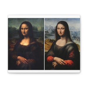 Mona Lisa Oil Painting Print, Leonardo DaVinci Famous Artwork, Portrait Painting on Canvas, Fine Art