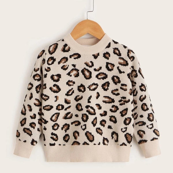 Leopard Sweater - Etsy
