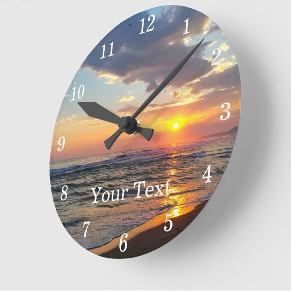 Custom Wall Clock Etsy