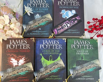 James Potter Set by G Norman Lippert Complete 5 Books, Morrigan Web Series, Fantasy Adventure Collector Edition, Wizarding World Collector