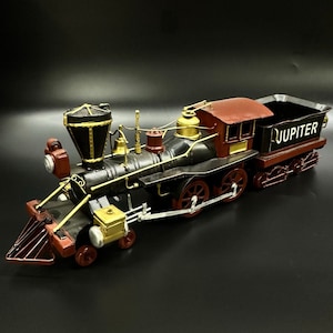 Collectible Metal Black Train Set Decorations