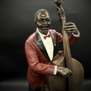 African American Musicians Jazz Band Drummer Statue