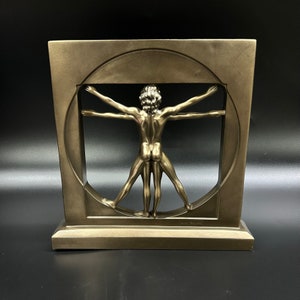 Vitruvian Man Figurine by Leonardo da Vinci Statue