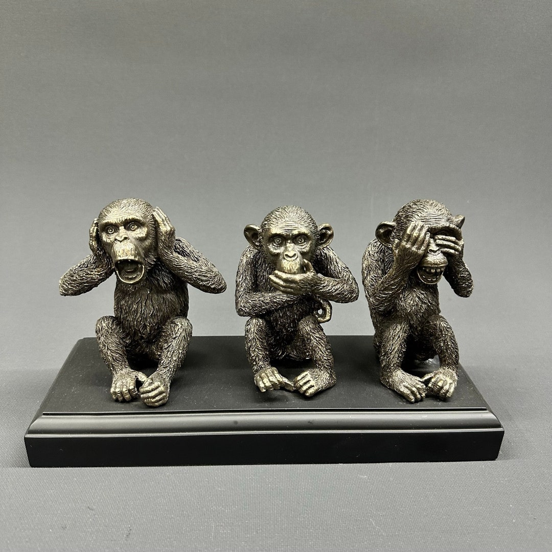 Three Wise Monkeys Figurines I Monkeys Ornaments I Monkey Statue I