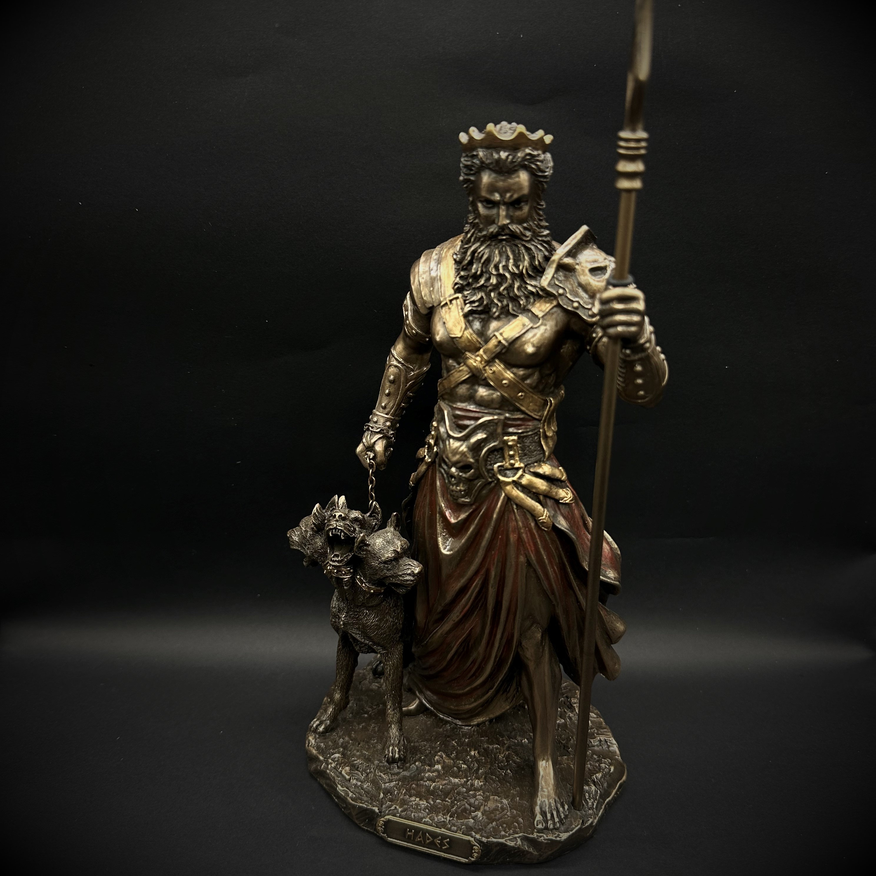 Hades and Cerberus Statue I Hades Statues I Ancient Greek God of the Underworld Hades Statue