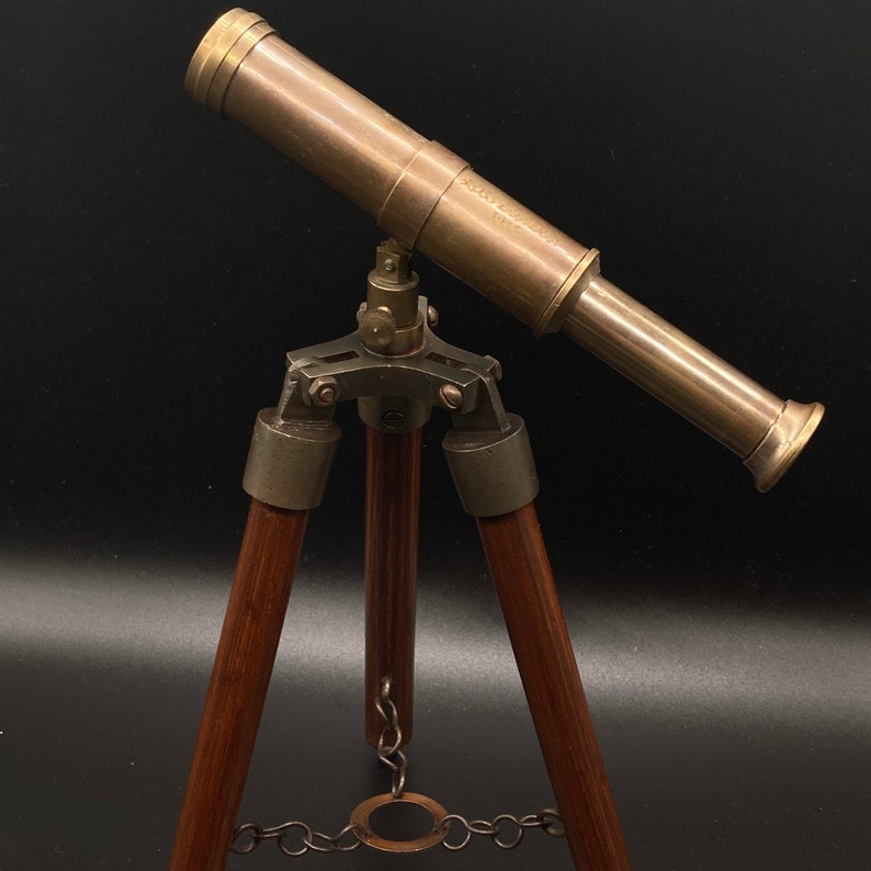 Vintage Brass Telescope I Unique Antique Looking Telescope I Desktop Decorative Victorian Marine Brass Telescope I Showpiece Brass Telescop image 6